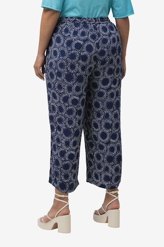 Ulla Popken Wide leg Broek in Blauw