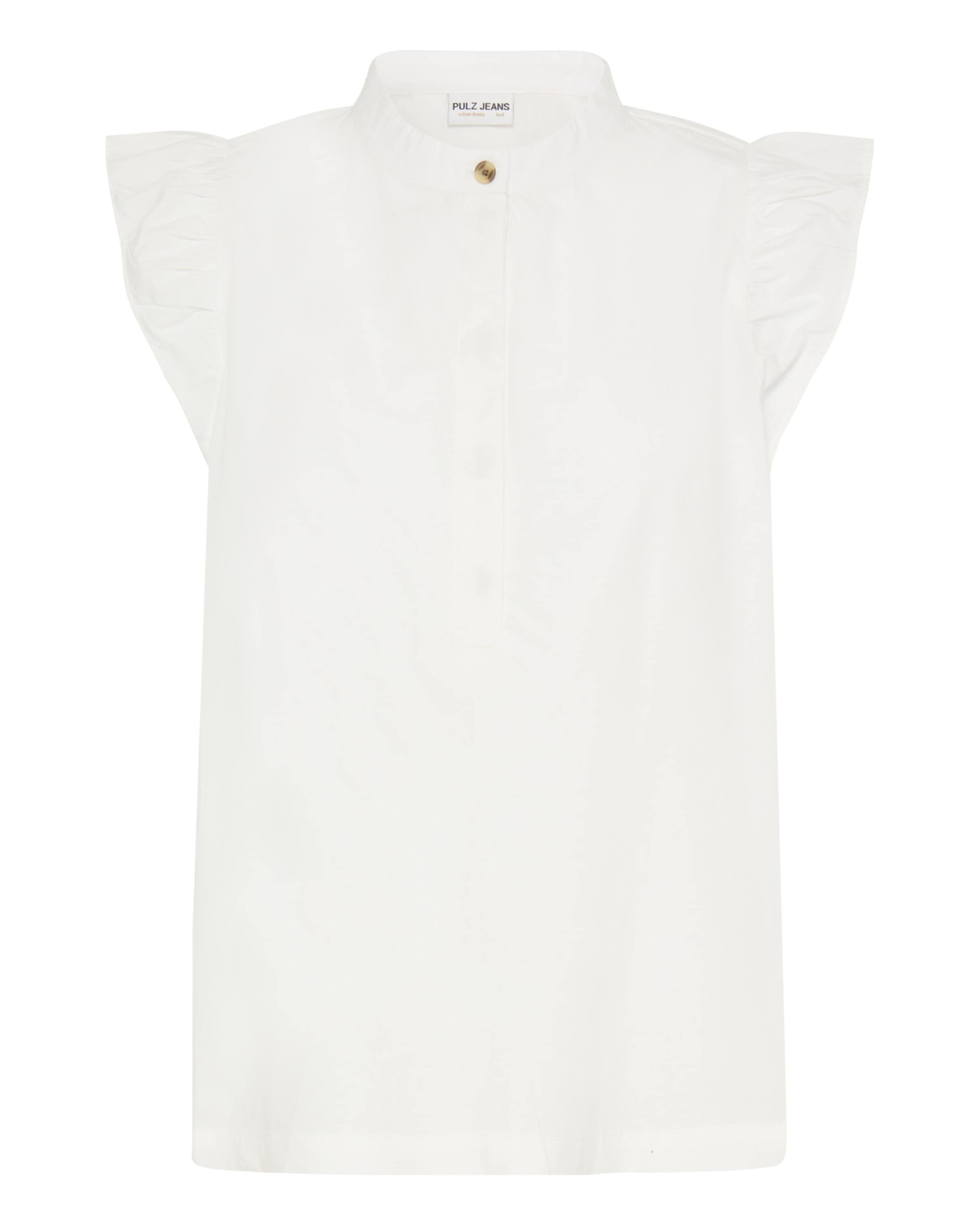 Pulz Bluse 'CLEO' in Weiß: Vorderseite