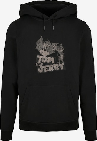 ABSOLUTE CULT Sweatshirt 'Tom And Jerry - Cartoon' in Zwart: voorkant