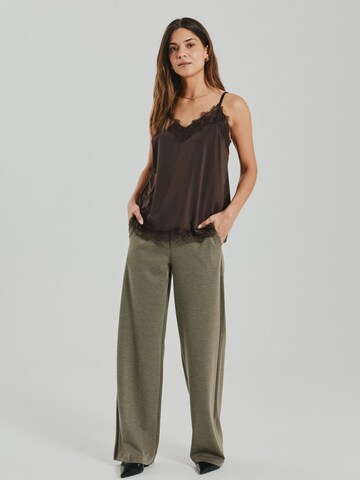 Freequent Broek 'FQNanni-pants morel melange' in Grijs: voorkant