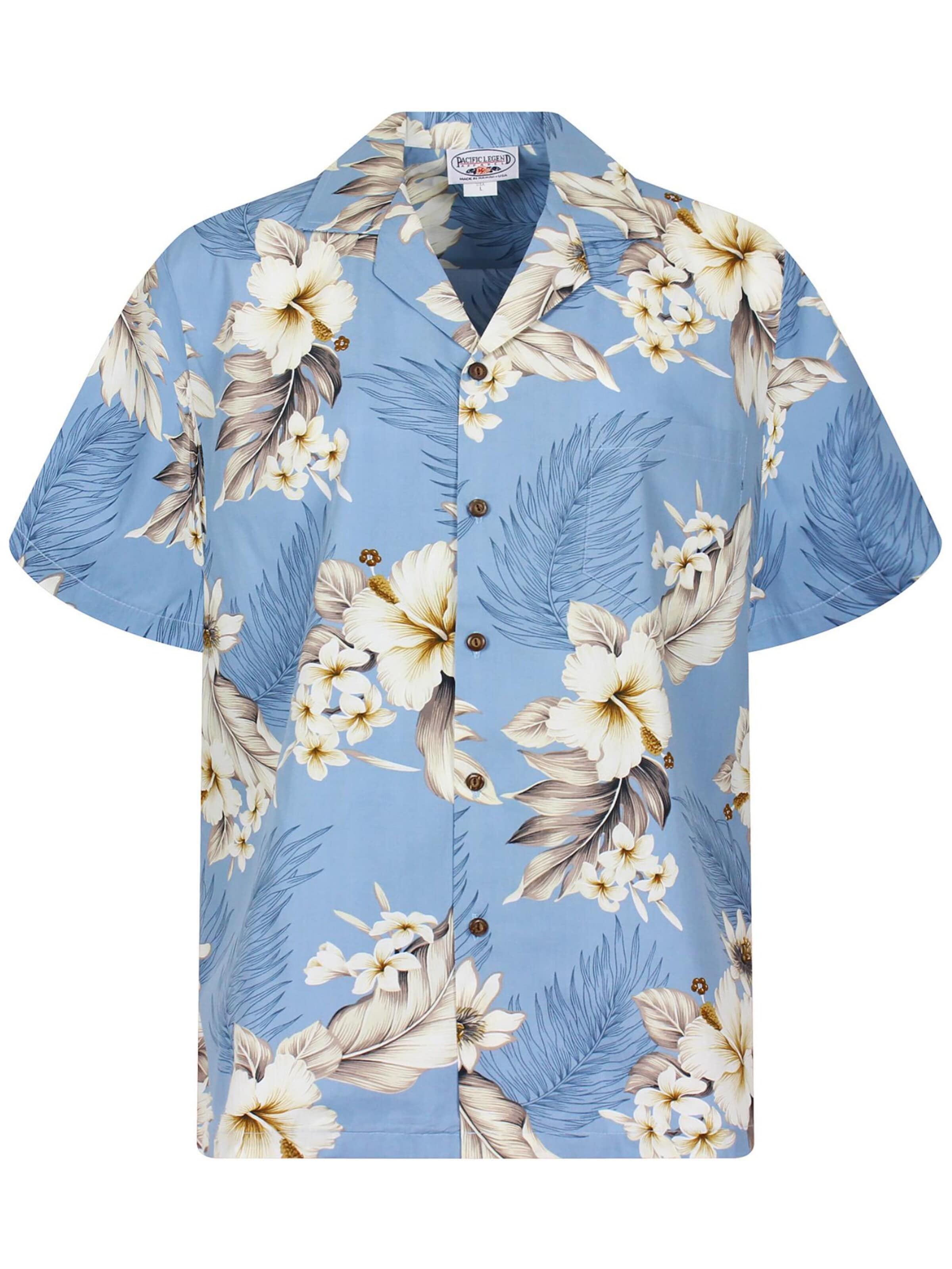 Pacific Legend Overhemd 'Enzian' in Blauw: voorkant