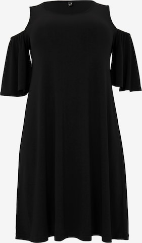Yoek Dress in Black: front