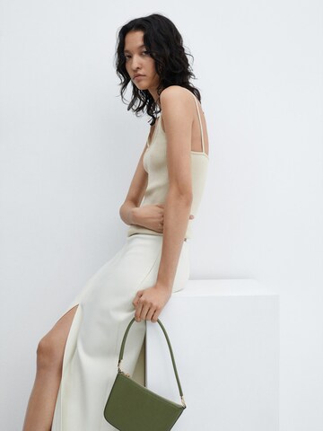 MANGO Knitted Top 'Cometa' in Beige