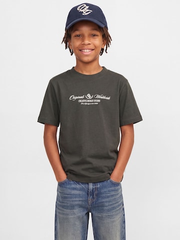 T-Shirt Jack & Jones Junior en vert : devant