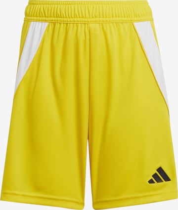 ADIDAS PERFORMANCE Workout Pants in Yellow: front