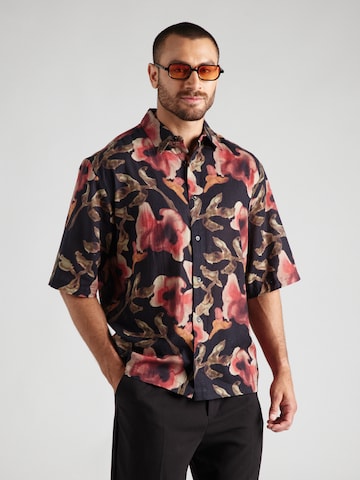 Comfort fit Camicia di TOPMAN in nero: frontale