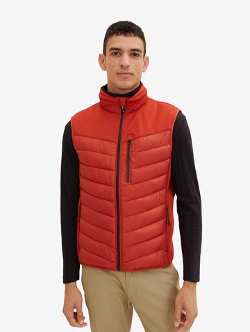 Gilet TOM TAILOR en orange : devant