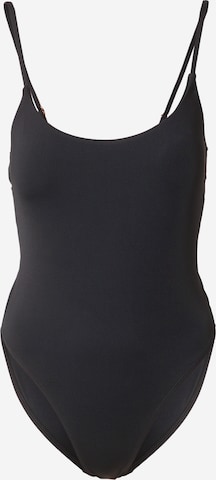 Cotton On Body Minimiser Swimsuit 'Scoop' in Black: front