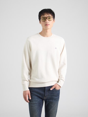 Sweat-shirt GANT en gris : devant