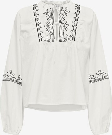 ONLY Bluse 'NEW MONICA EDDA' i hvid: forside