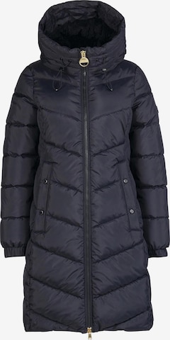 Barbour International Winter Coat in Black: front