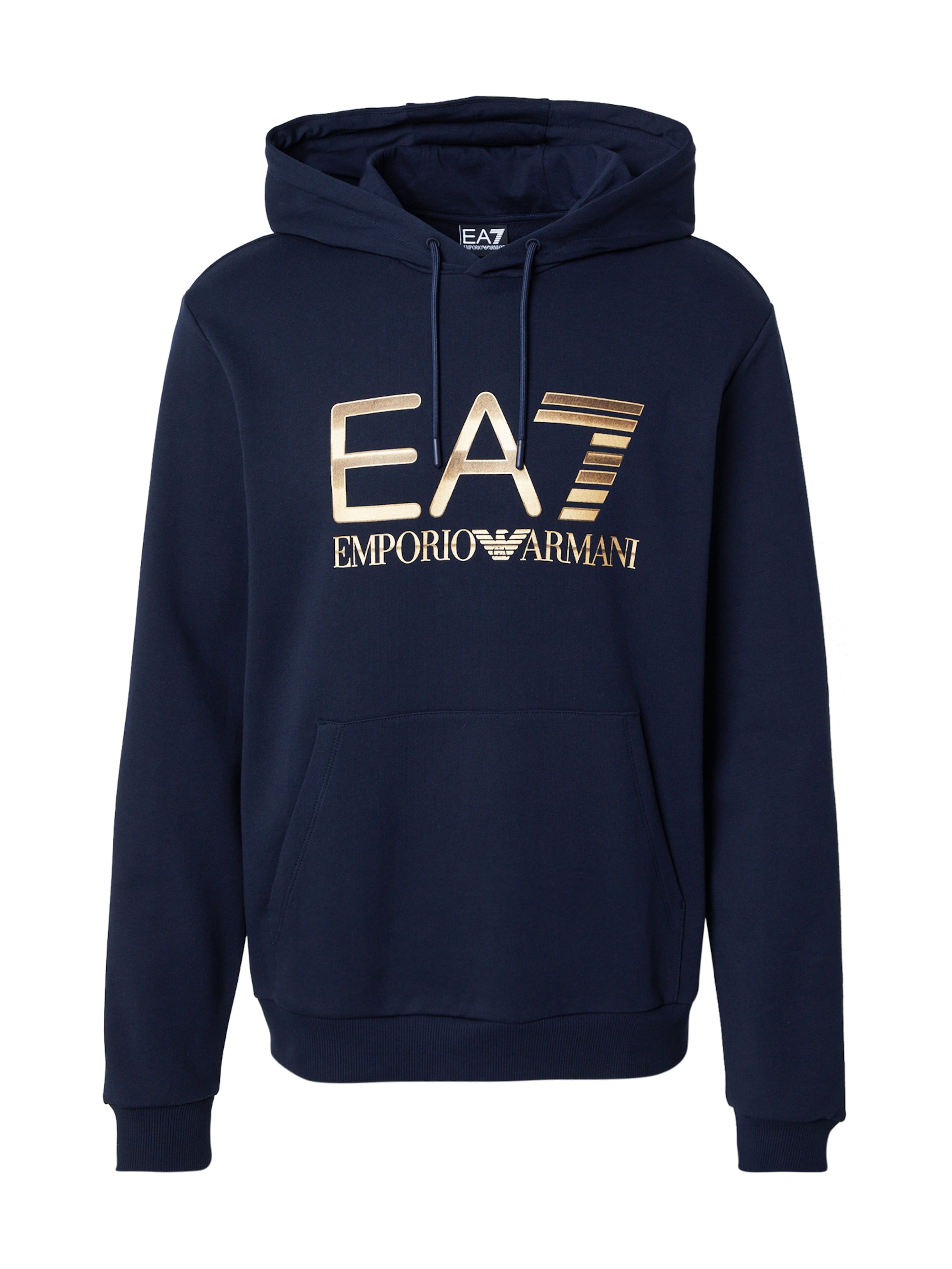 EA7 Emporio Armani Sveter - námornícka modrá / zlatá, Produkt