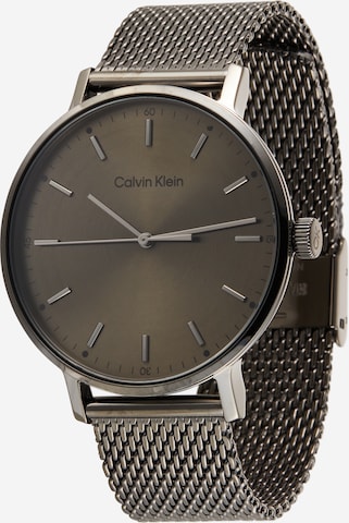 Calvin Klein Аналогов часовник в сиво: отпред