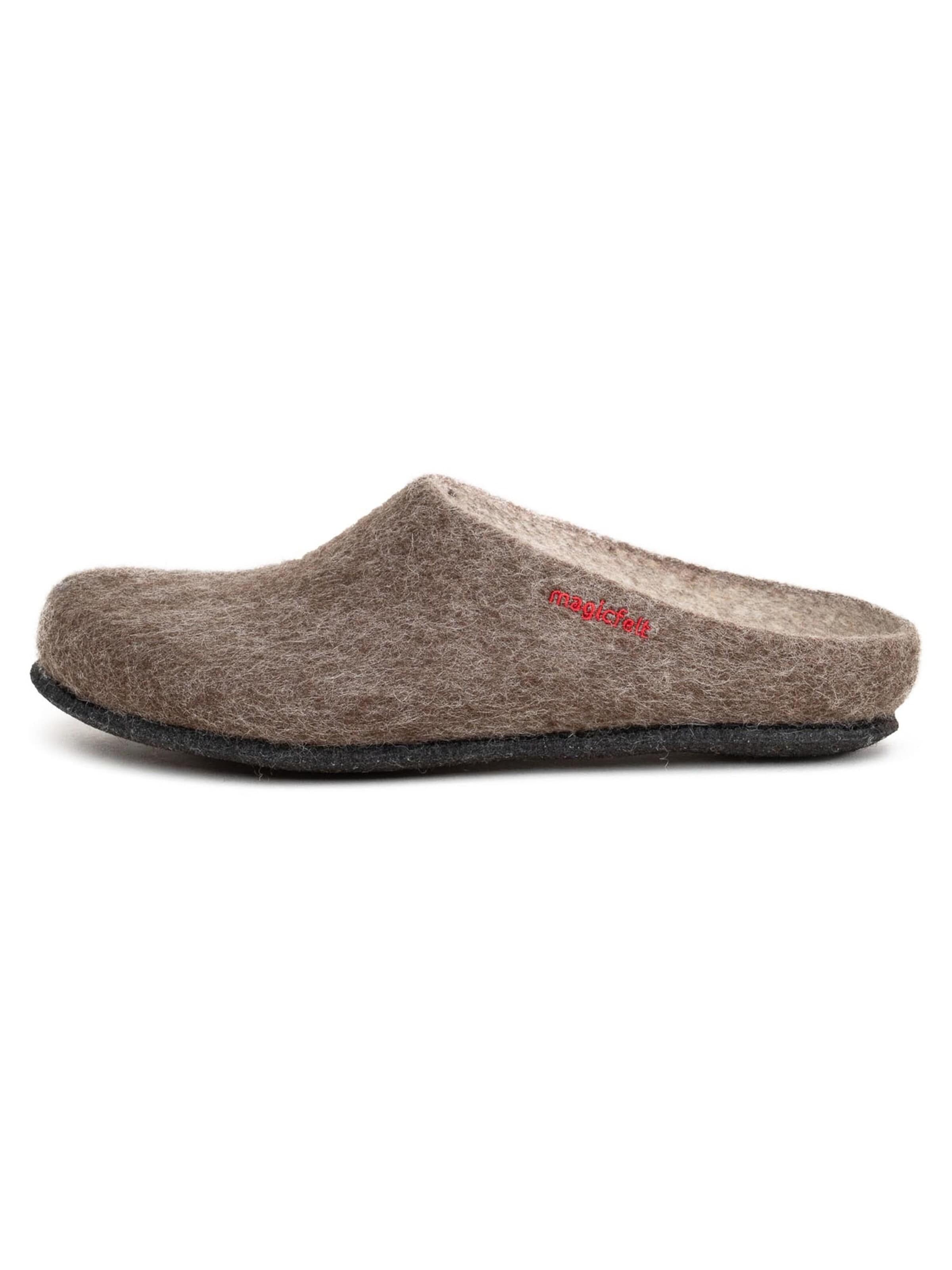 MagicFelt Hausschuh 'Filz'‌‌‌‌‌‌ in Braun: Vorderseite