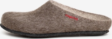 MagicFelt Hausschuh 'Filz' in Braun: Vorderseite