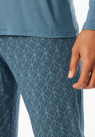 SCHIESSER Pajamas long in Blue