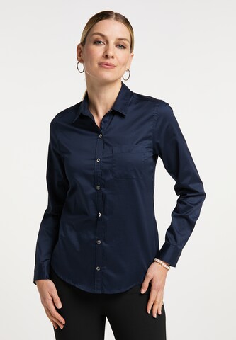 usha BLACK LABEL Blouse in Blauw: voorkant