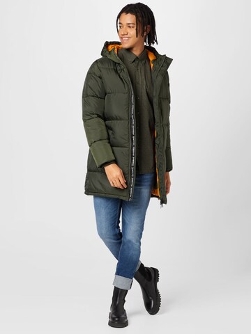 KnowledgeCotton Apparel Winter Jacket in Green