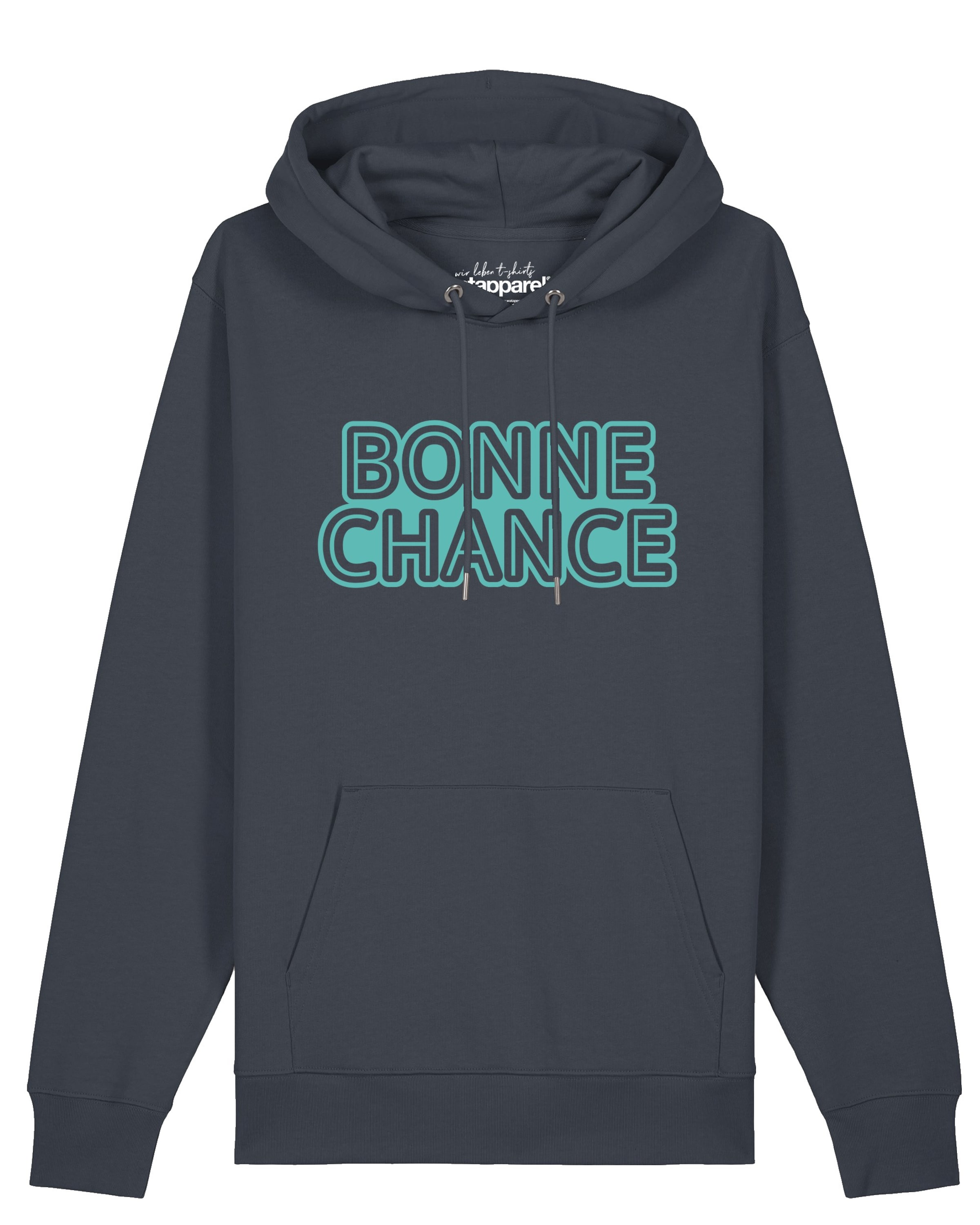 Sweat-shirt 'Bonne Chance' Watapparel en gris : devant