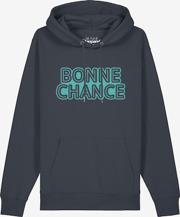 Sweat-shirt 'Bonne Chance' Watapparel en gris : devant