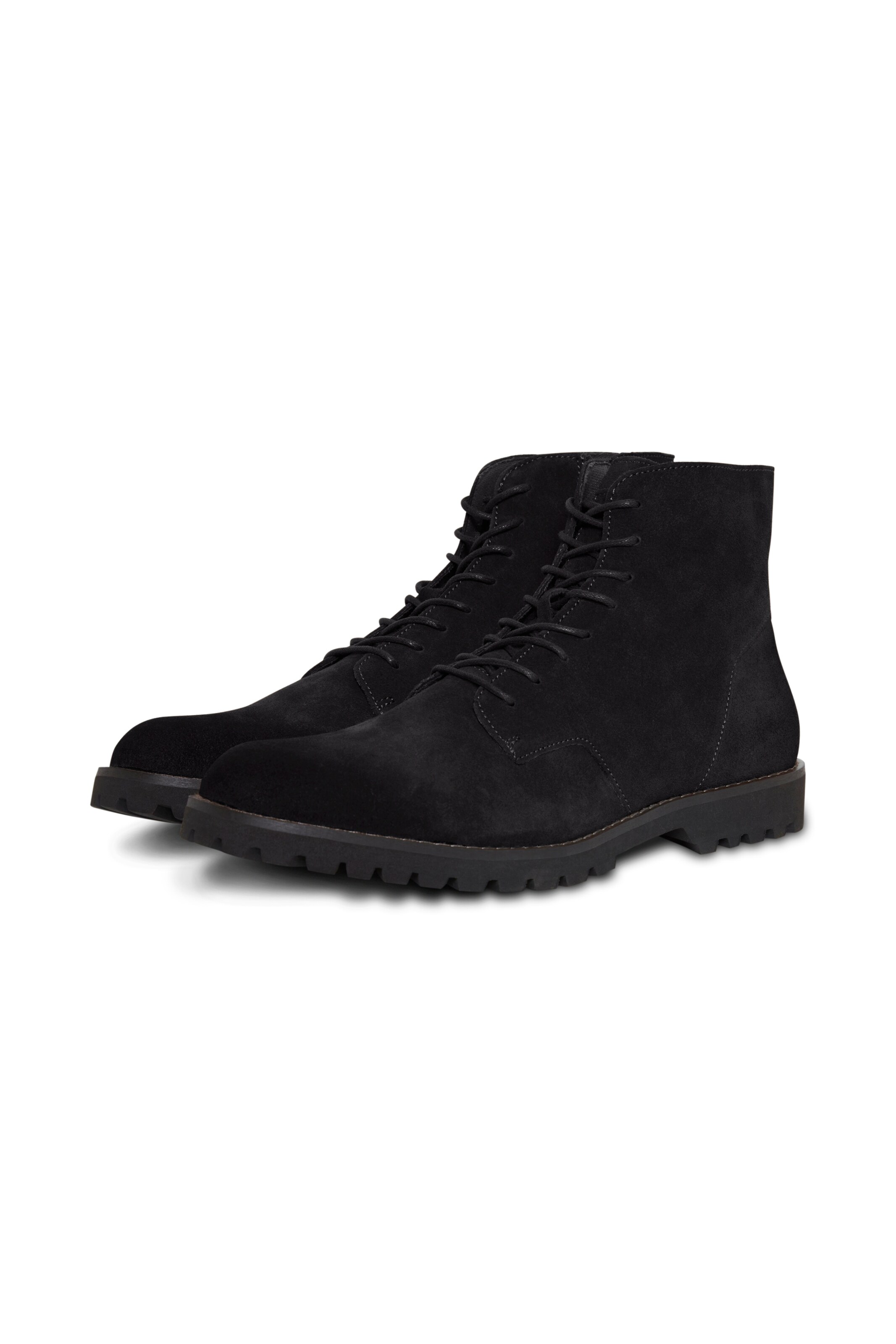 BLEND Lace-Up Boots in Black