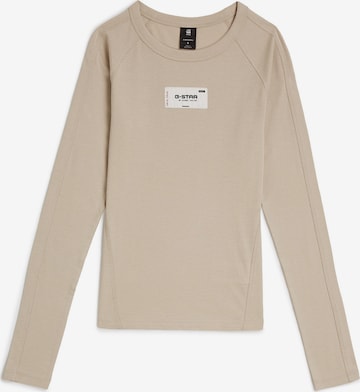 T-shirt G-STAR en beige : devant