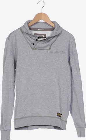 G-Star RAW Sweatshirt & Zip-Up Hoodie in L in Grey: front