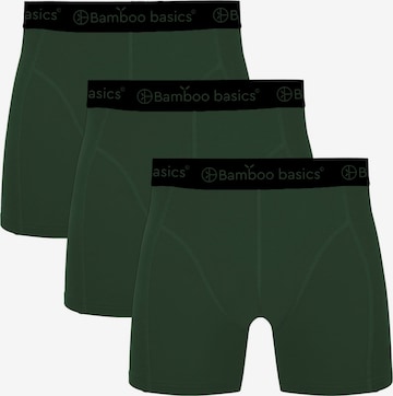 Boxer di Bamboo basics in verde: frontale