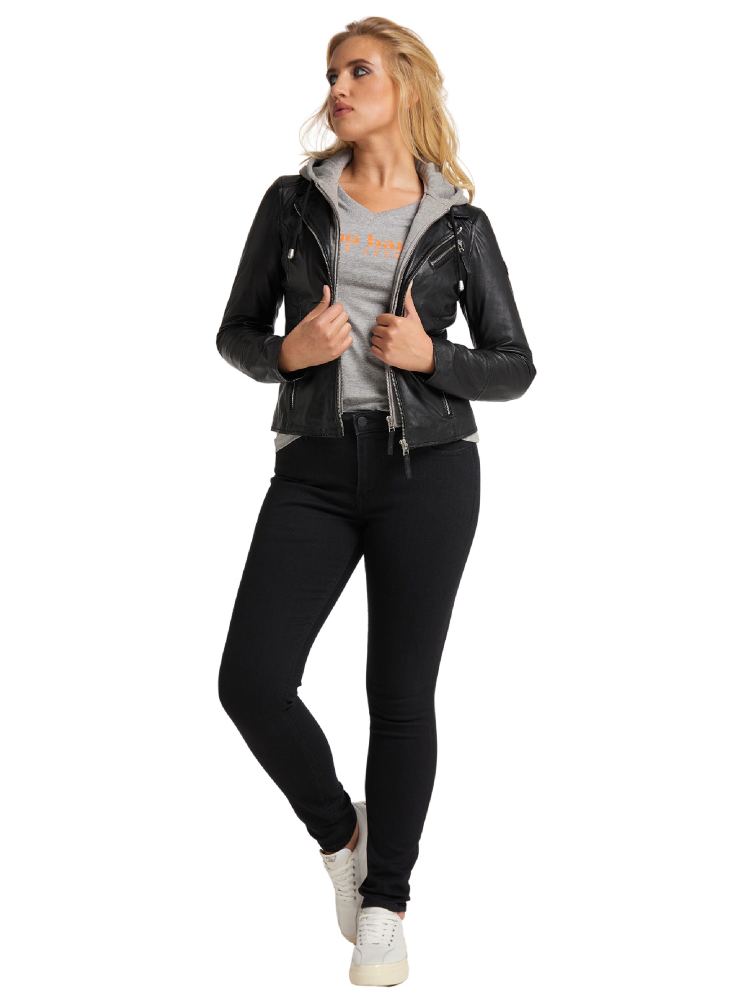 Bruno Banani Jacke 'Brown' in Schwarz