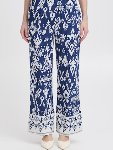 b.young - Pierna ancha Pantalón 'BYJasmina' en azul: frente