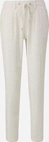 Pantalon à pince QS en beige : devant