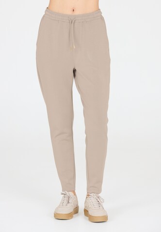 Athlecia Regular Sportbroek 'Jacey' in Beige: voorkant