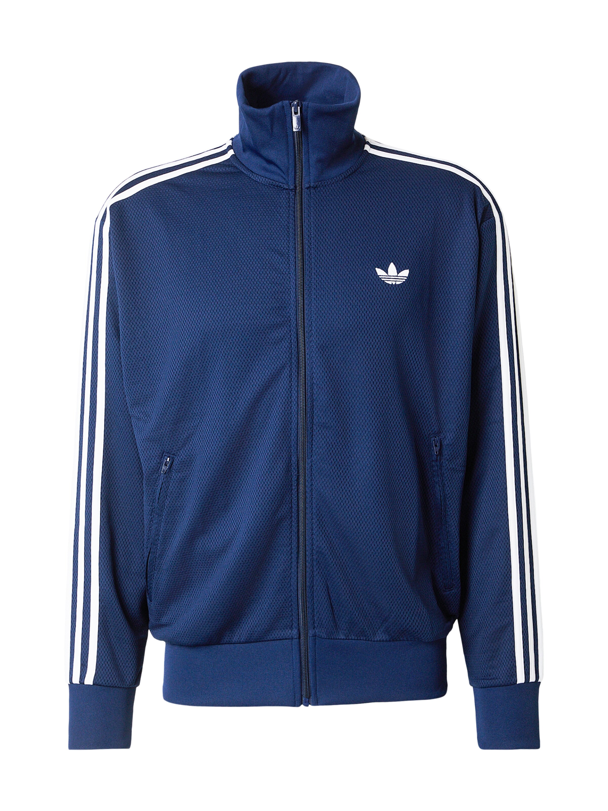 ADIDAS ORIGINALS Veste de survêtement 'FIREBIRD' en bleu foncé / blanc, Vue avec produit