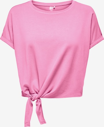 Maglietta 'Jab Life' di ONLY PLAY in rosa: frontale