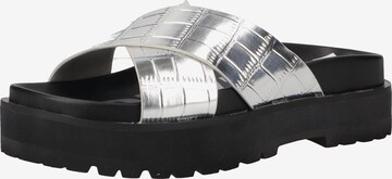 BUFFALO Mules in Silver: front