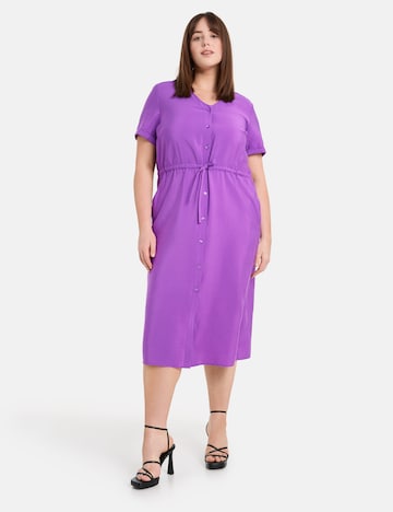 SAMOON Shirt Dress in Purple
