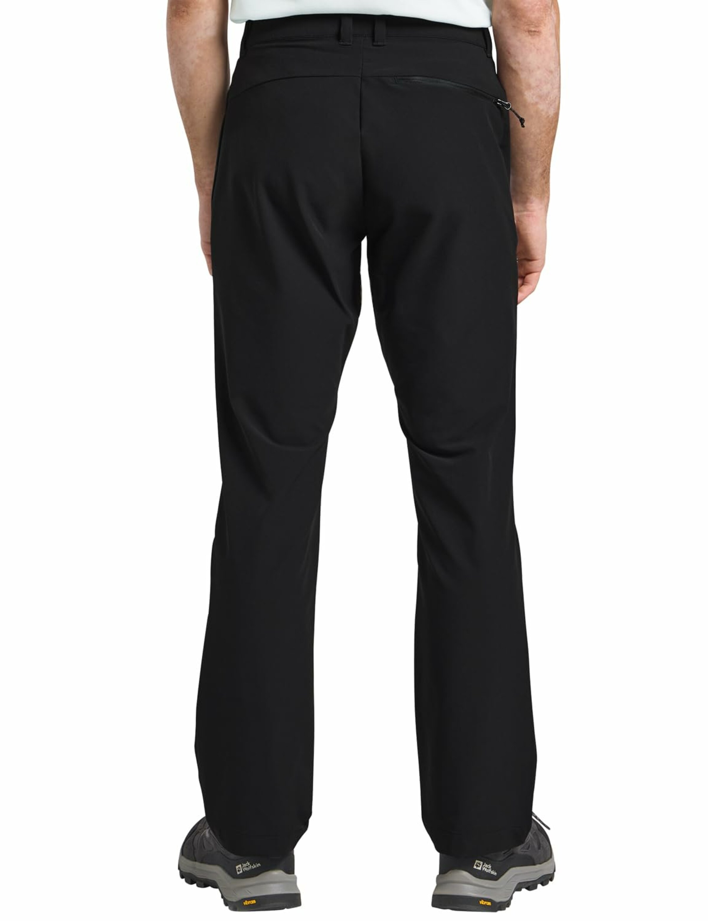 JACK WOLFSKIN Regular Outdoor trousers in Black