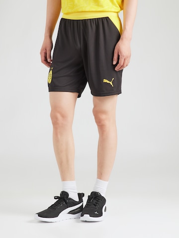 Regular Pantalon de sport 'BVB' PUMA en noir : devant