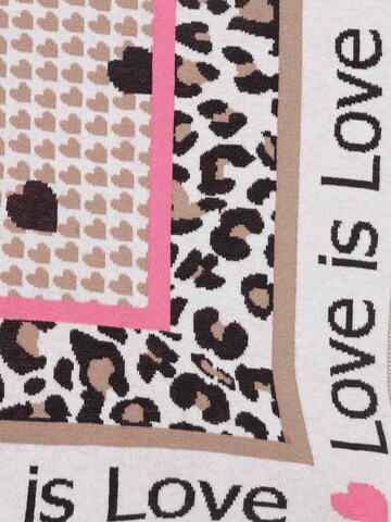 Zwillingsherz Doek 'Love is Love' in Beige