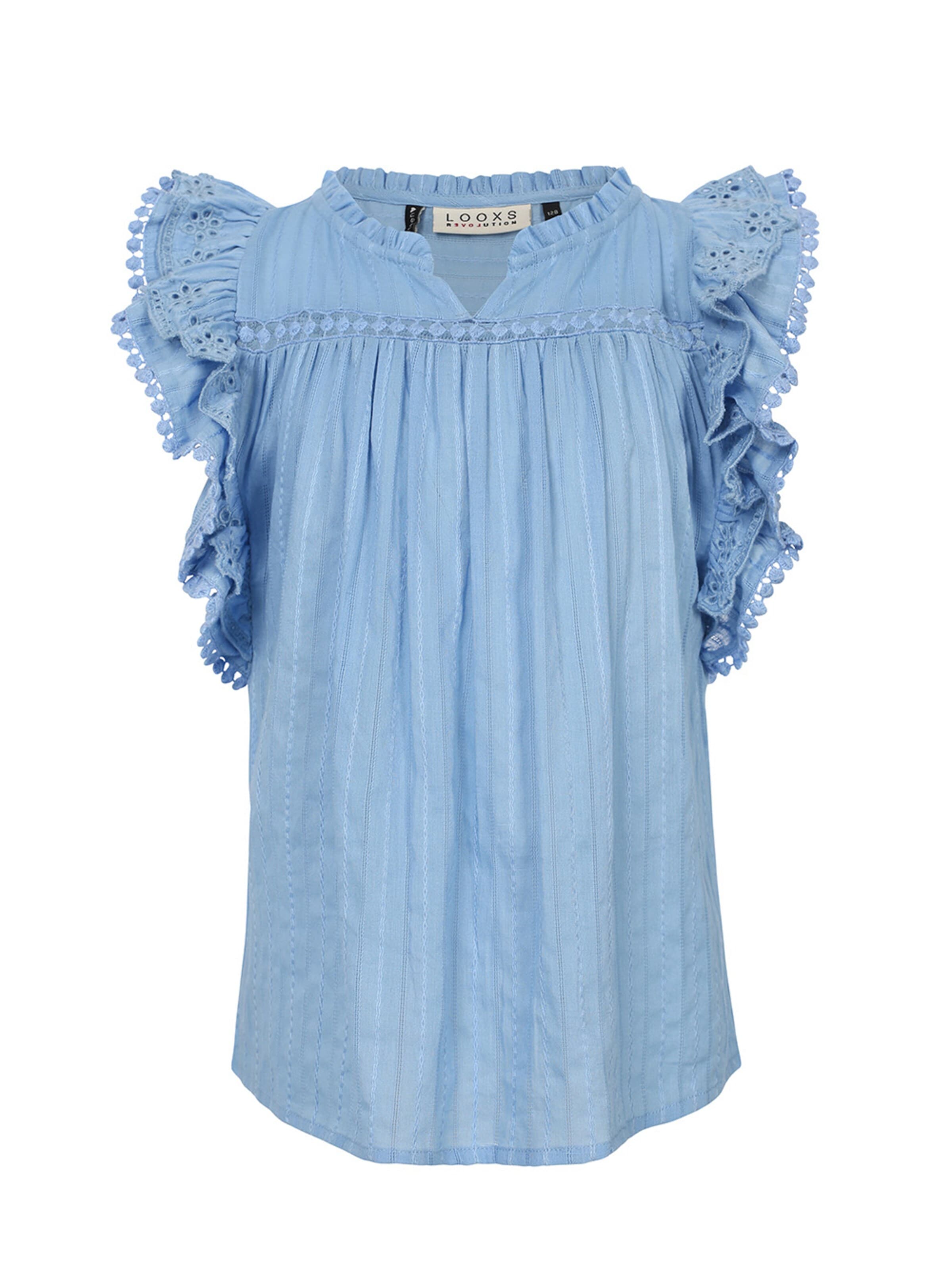 Looxs Revolution Blouse in Blauw: voorkant