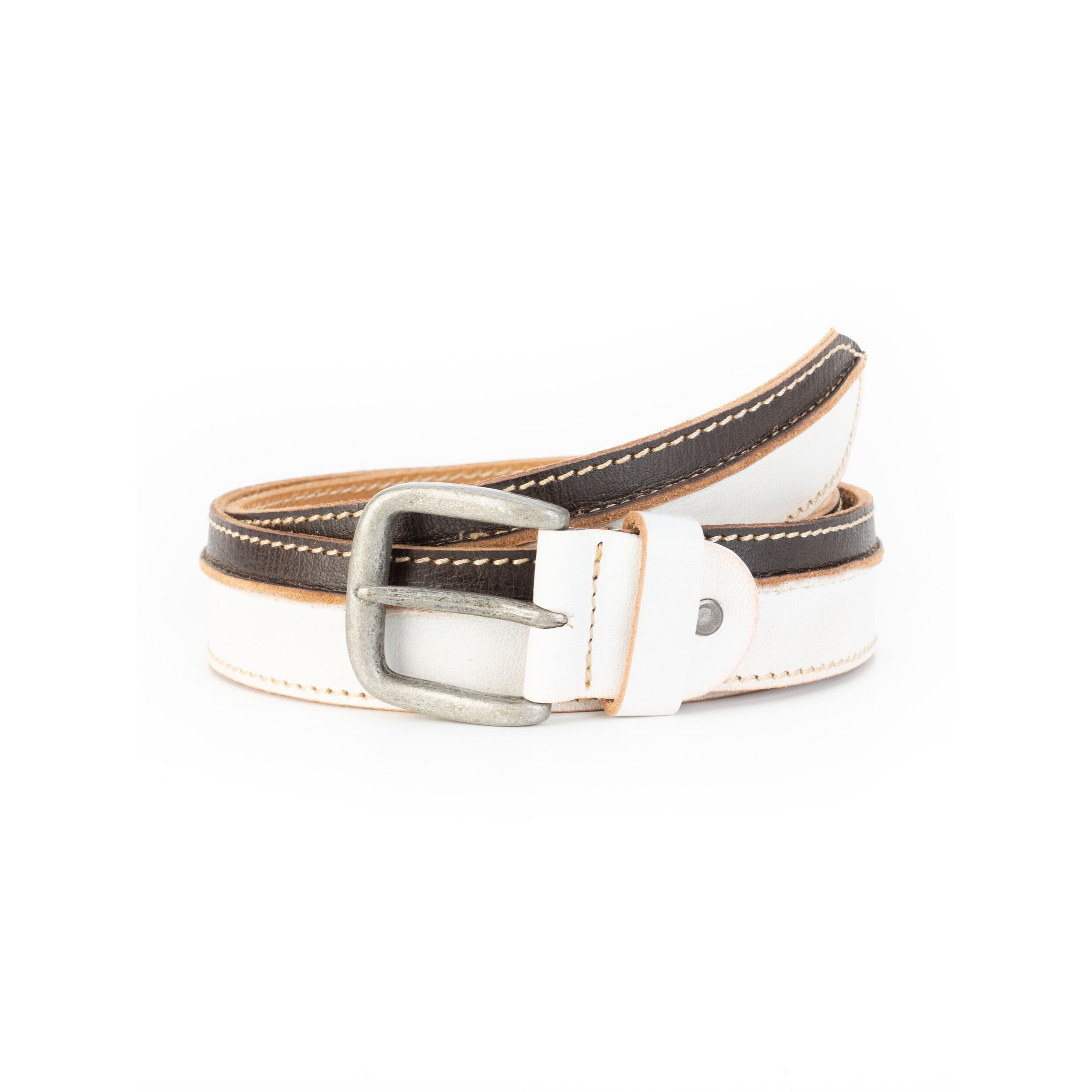 BA98 Belt in White: front