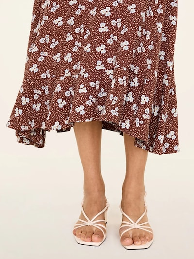 Odd Molly Jupe 'Happy Me' en bleu pastel / marron / blanc, Vue avec produit