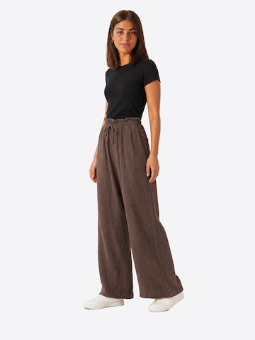 Wide Leg Pantalon 'Liska ' Seasons of April en marron