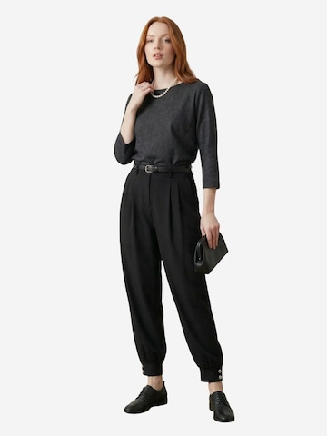 My fashion Barrel Trousers with creases in Black
