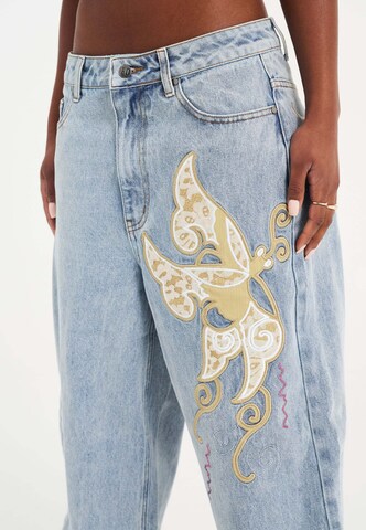 Ed Hardy Ohlapna forma Kavbojke | modra barva