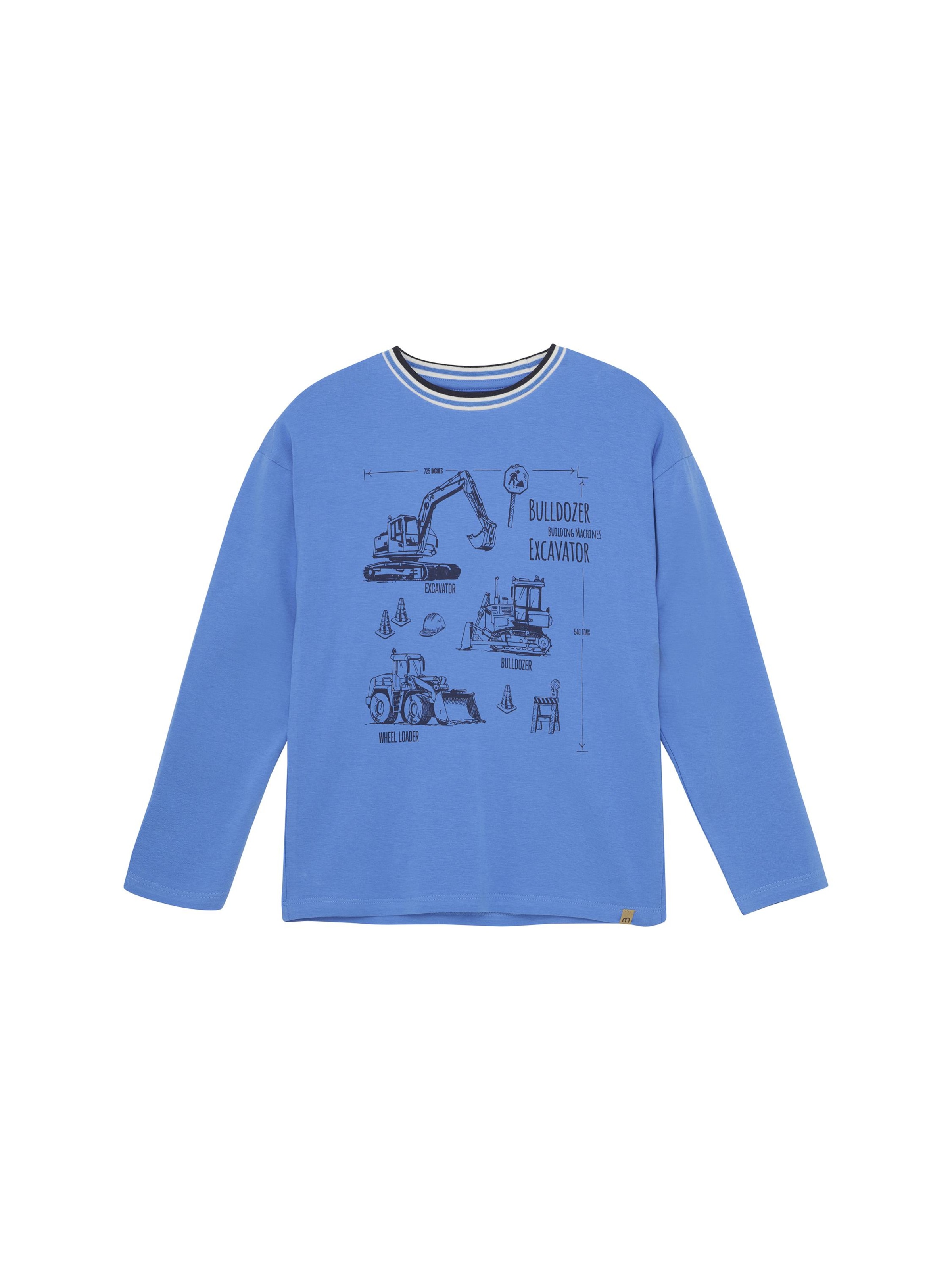Pullover ' MIT-shirt LS ' di MINYMO in blu: frontale