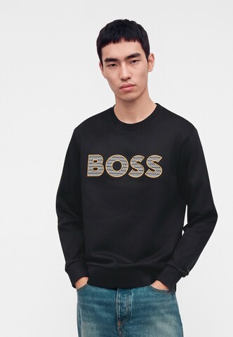BOSS Majica 'C-Soleri 85' | črna barva: sprednja stran