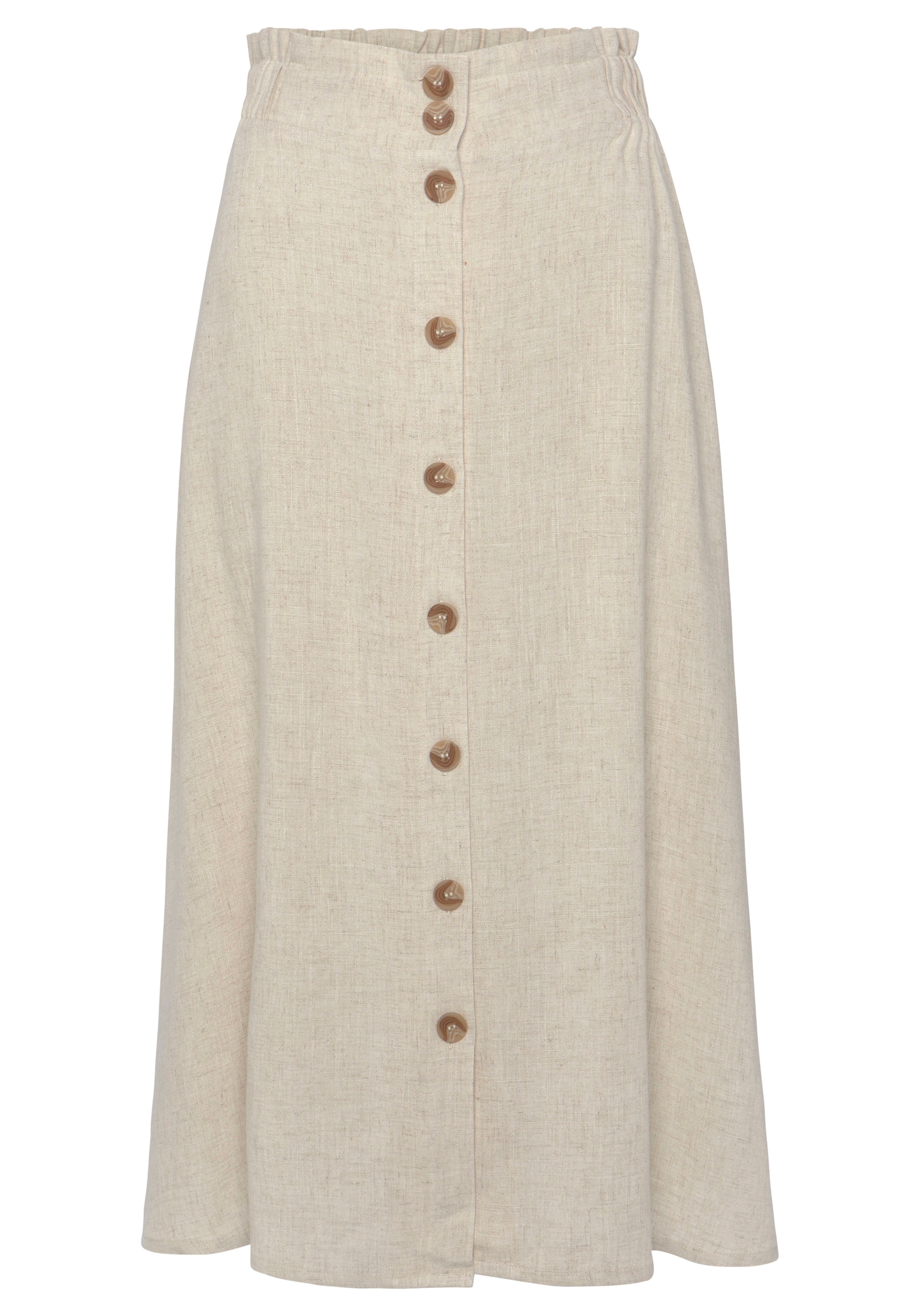 LASCANA Skirt in Beige: front