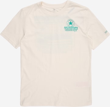 T-Shirt 'RETRO SNKR' CONVERSE en beige : devant