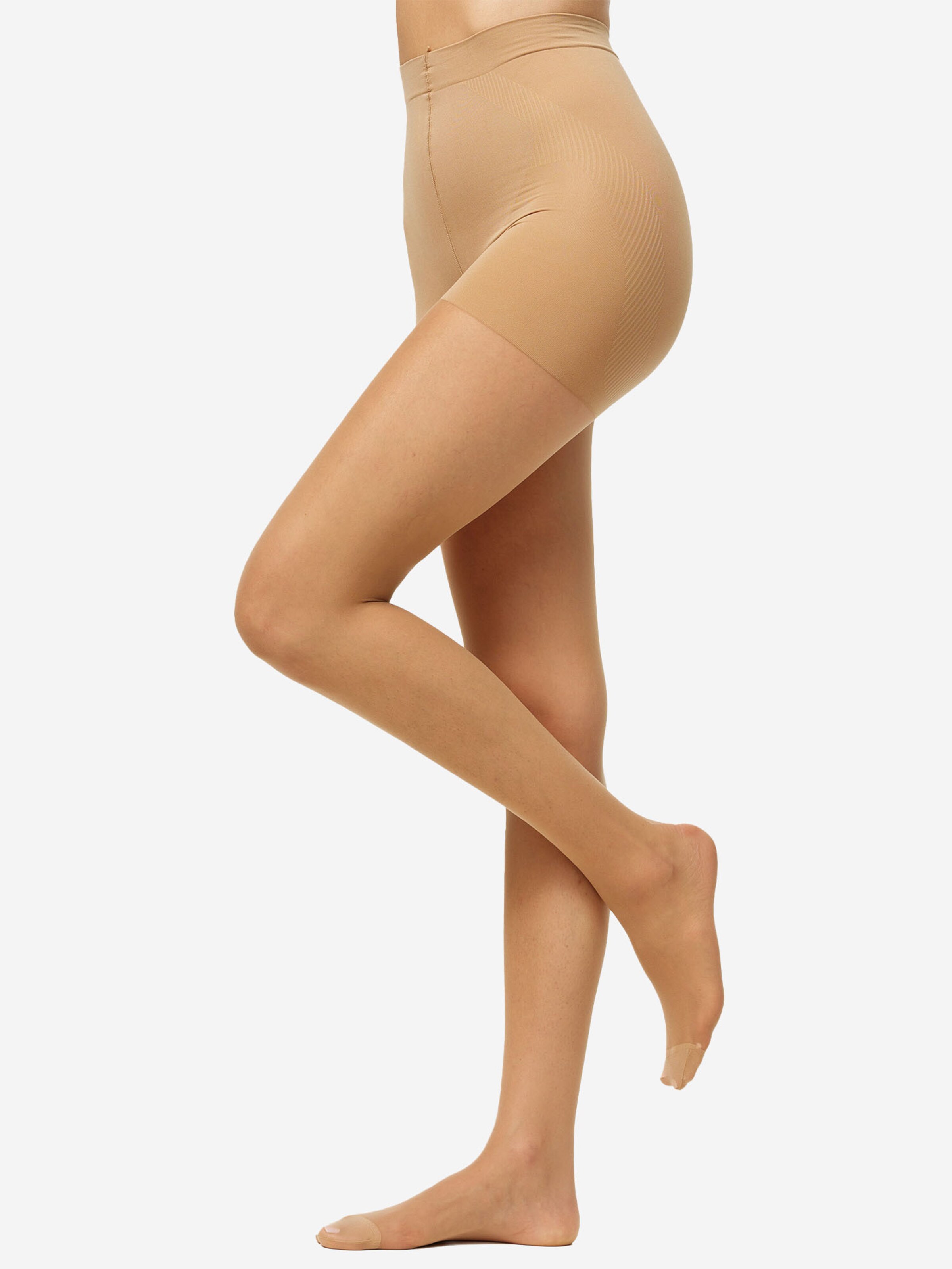 Nur Die Feinstrumpfhose ' Goodbye Laufmaschen Shape 20 DEN ' in Beige: Vorderseite